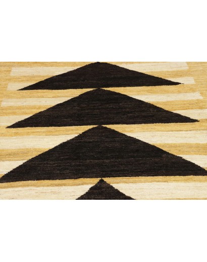 Tappeto Gabbeh Marrakech Pakistan marrone blu 198x290