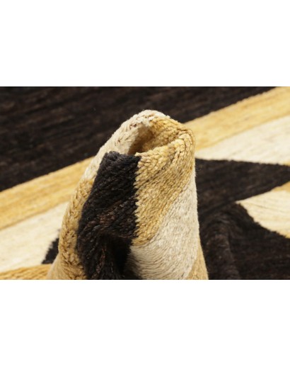 Tappeto Gabbeh Marrakech Pakistan marrone blu 198x290