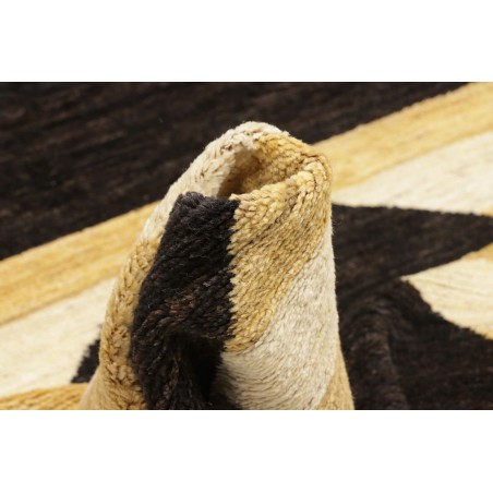 Tappeto Gabbeh Marrakech Pakistan marrone blu 198x290