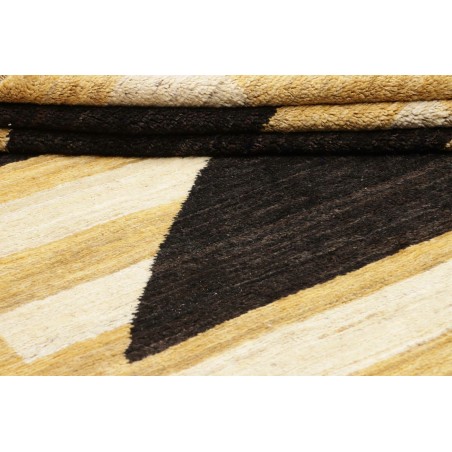 Tappeto Gabbeh Marrakech Pakistan marrone blu 198x290