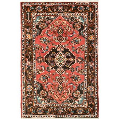 Tappeto Hamadan Persia rosso grigio 108x160