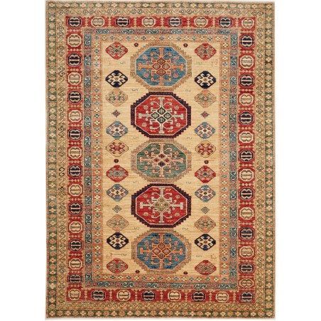 Tappeto Kazak Fine Pakistan marrone grigio 172x238