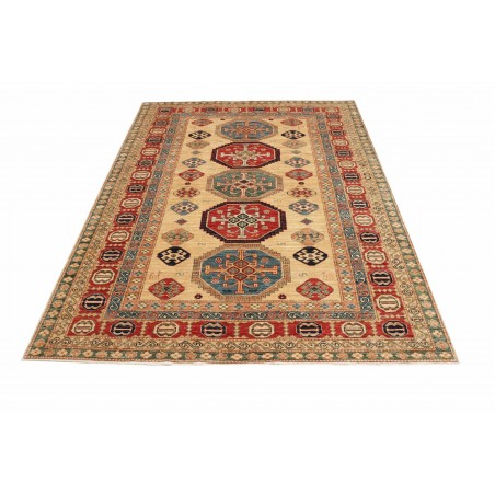 Tappeto Kazak Fine Pakistan marrone grigio 172x238