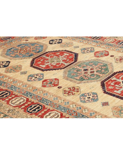 Tappeto Kazak Fine Pakistan marrone grigio 172x238