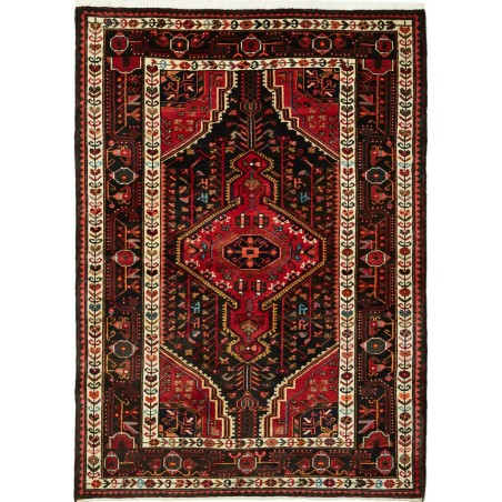 Tappeto Hamadan Persia blu marrone 121x174