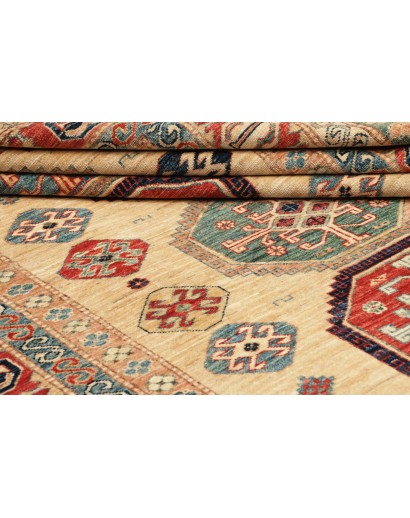 Tappeto Kazak Fine Pakistan marrone grigio 172x238