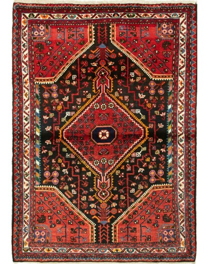 Tappeto Hamadan Persia grigio giallo 111x156