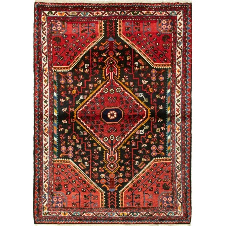 Tappeto Hamadan Persia grigio giallo 111x156