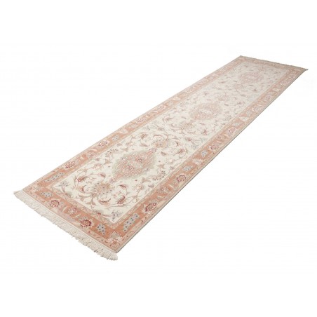 Tappeto Tabriz 70 Raj Persia giallo marrone 85x324