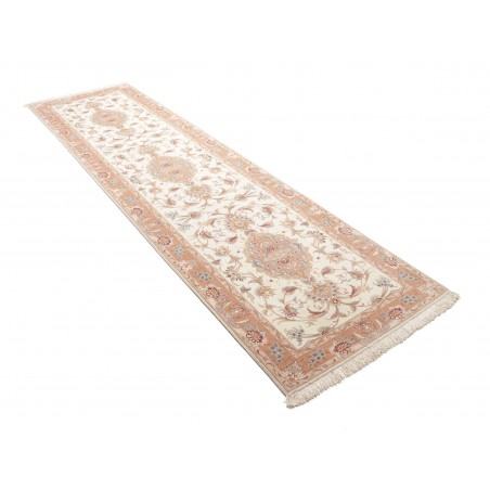 Tappeto Tabriz 70 Raj Persia giallo marrone 85x324