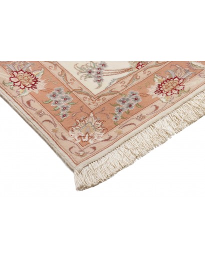 Tappeto Tabriz 70 Raj Persia giallo marrone 85x324