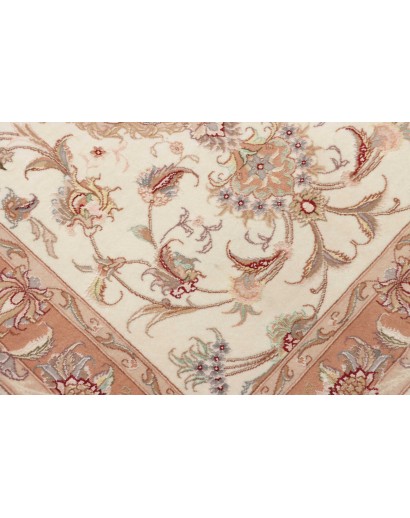 Tappeto Tabriz 70 Raj Persia giallo marrone 85x324