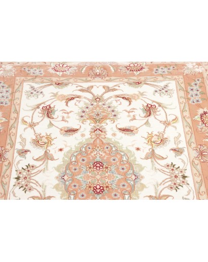 Tappeto Tabriz 70 Raj Persia giallo marrone 85x324