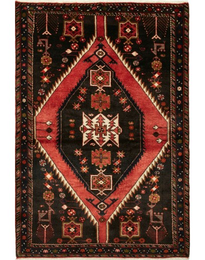 Tappeto Hamadan Persia rosso marrone 118x173