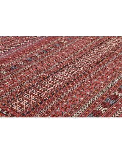 Tappeto Souzani Kilim Persia marrone 196x293