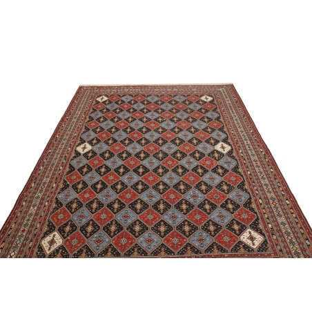 Tappeto Souzani Kilim Persia azzurro giallo 201x292