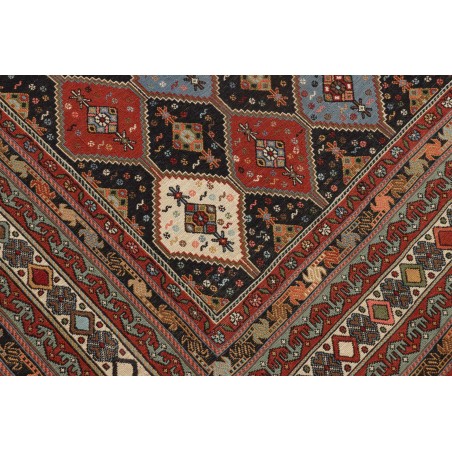 Tappeto Souzani Kilim Persia azzurro giallo 201x292