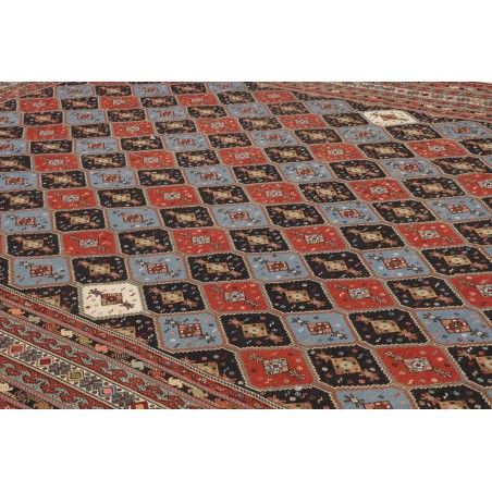 Tappeto Souzani Kilim Persia azzurro giallo 201x292