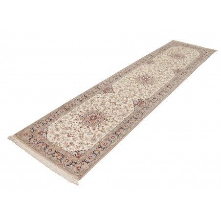 Tappeto Isfahan Persia marrone verde 79x315