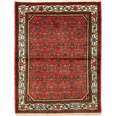 Tappeto Hamadan Persia marrone blu 112x141