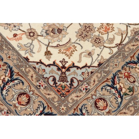 Tappeto Isfahan Persia marrone verde 79x315