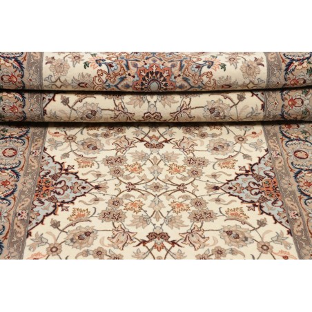 Tappeto Isfahan Persia marrone verde 79x315