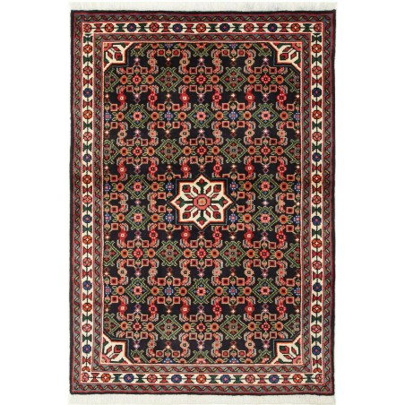 Tappeto Hamadan Persia grigio giallo 100x144