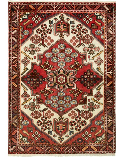 Tappeto Hamadan Persia marrone blu 114x163