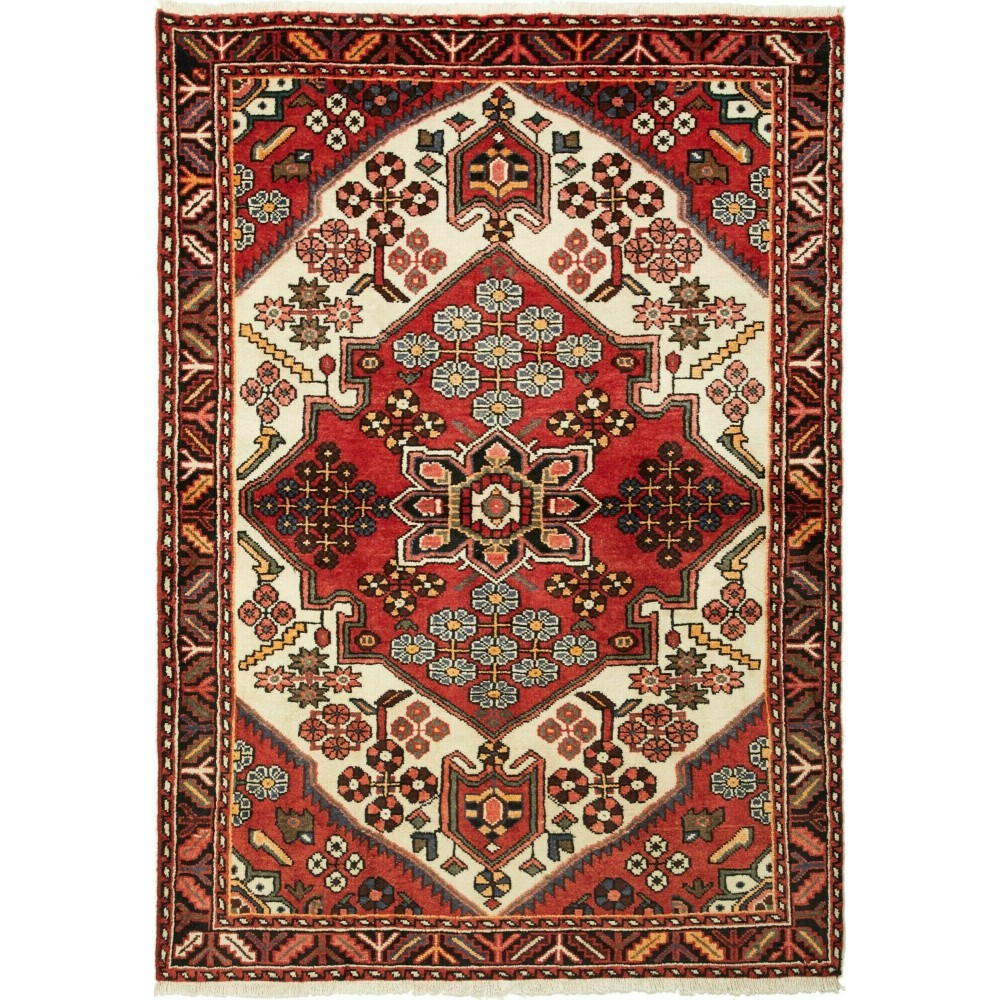 Tappeto Hamadan Persia marrone blu 114x163 Tappeto Hamadan Persia marrone blu 114x163