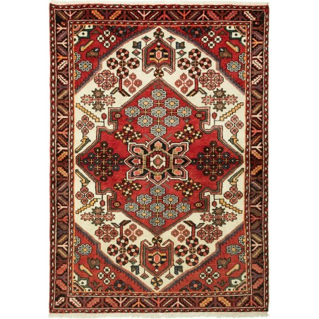 Tappeto Hamadan Persia marrone blu 114x163