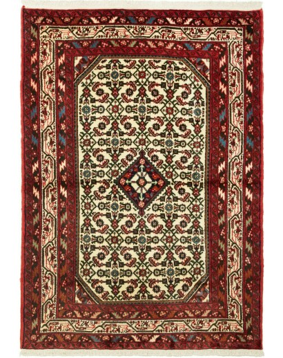 Tappeto Hamadan Persia marrone giallo 100x145