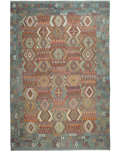 Tappeto Kilim Afghanistan bianco 402x596