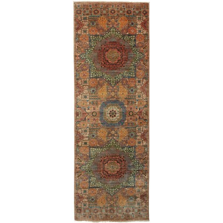Tappeto Mamlouk Pakistan marrone azzurro 79x244