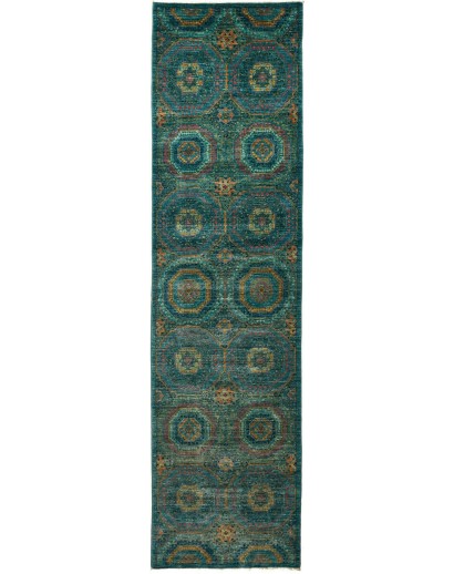 Tappeto Mamlouk Pakistan grigio azzurro 79x300
