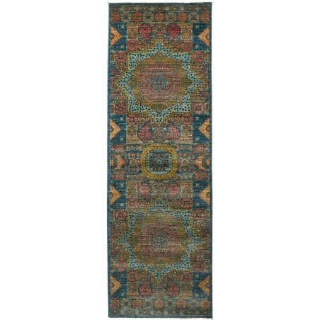 Tappeto Mamlouk Pakistan azzurro grigio 82x255