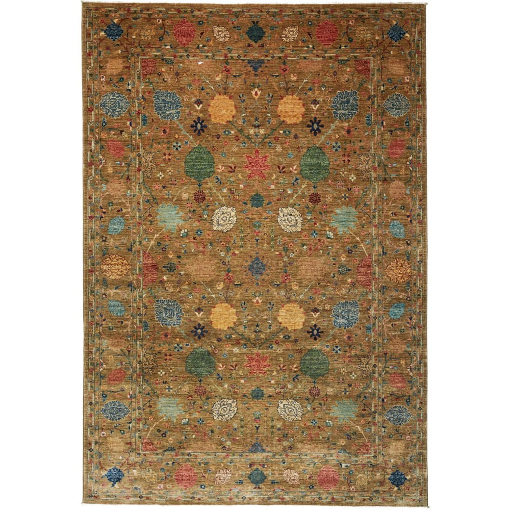 Tappeto Shahi Fine Pakistan marrone giallo 207x302 Tappeto Shahi Fine Pakistan marrone giallo 207x302