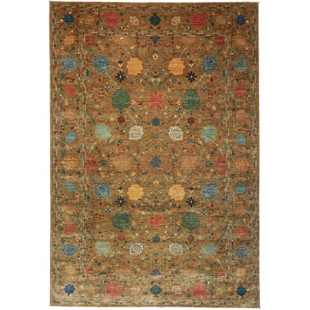 Tappeto Shahi Fine Pakistan marrone giallo 207x302