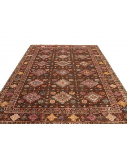 Tappeto Kazak Fine Pakistan azzurro marrone 241x313