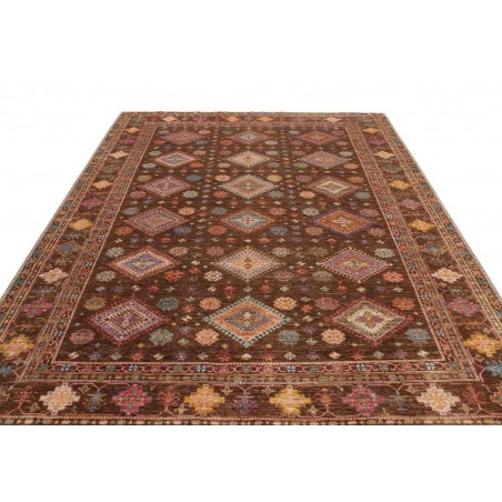 Tappeto Kazak Fine Pakistan azzurro marrone 241x313