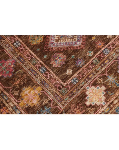 Tappeto Kazak Fine Pakistan azzurro marrone 241x313