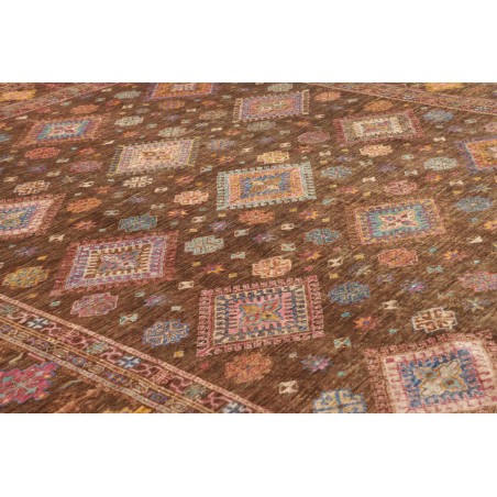 Tappeto Kazak Fine Pakistan azzurro marrone 241x313