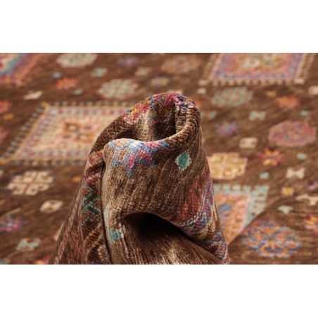 Tappeto Kazak Fine Pakistan azzurro marrone 241x313