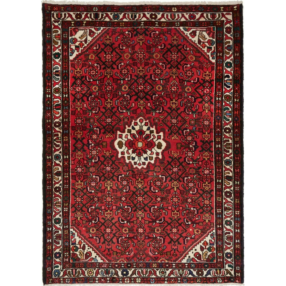 Tappeto Hamadan Persia marrone 138x190 Tappeto Hamadan Persia marrone 138x190