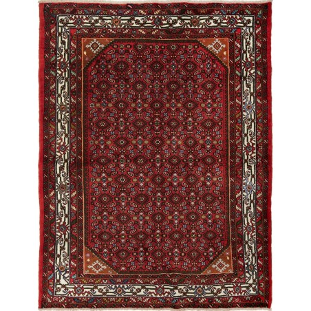 Tappeto Hamadan Persia marrone beige 150x198