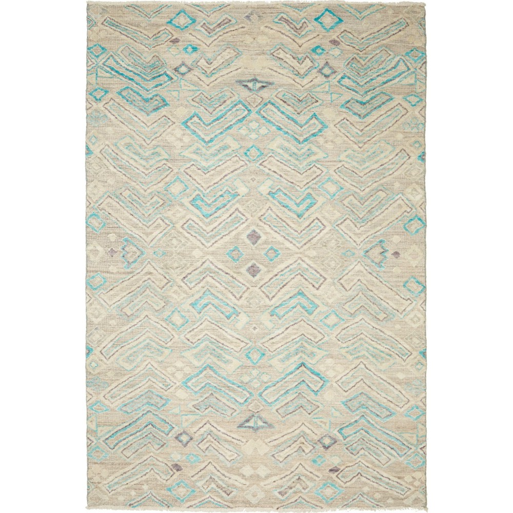 Tappeto African Design Pakistan beige bianco 195x297