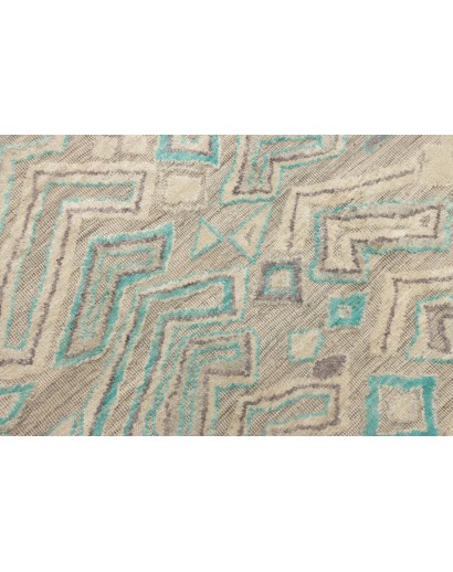 Tappeto African Design Pakistan beige bianco 195x297
