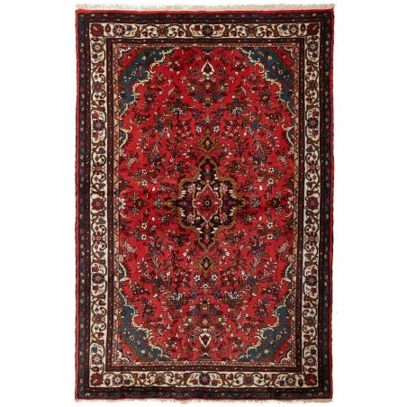 Tappeto Hamadan Persia grigio marrone 128x195