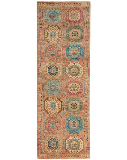 Tappeto Tribal Pakistan marrone 80x240