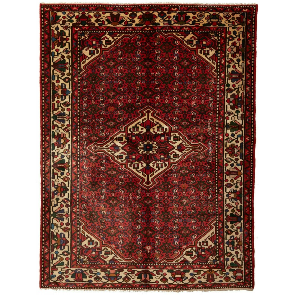 Tappeto Hamadan Persia marrone 148x199 Tappeto Hamadan Persia marrone 148x199