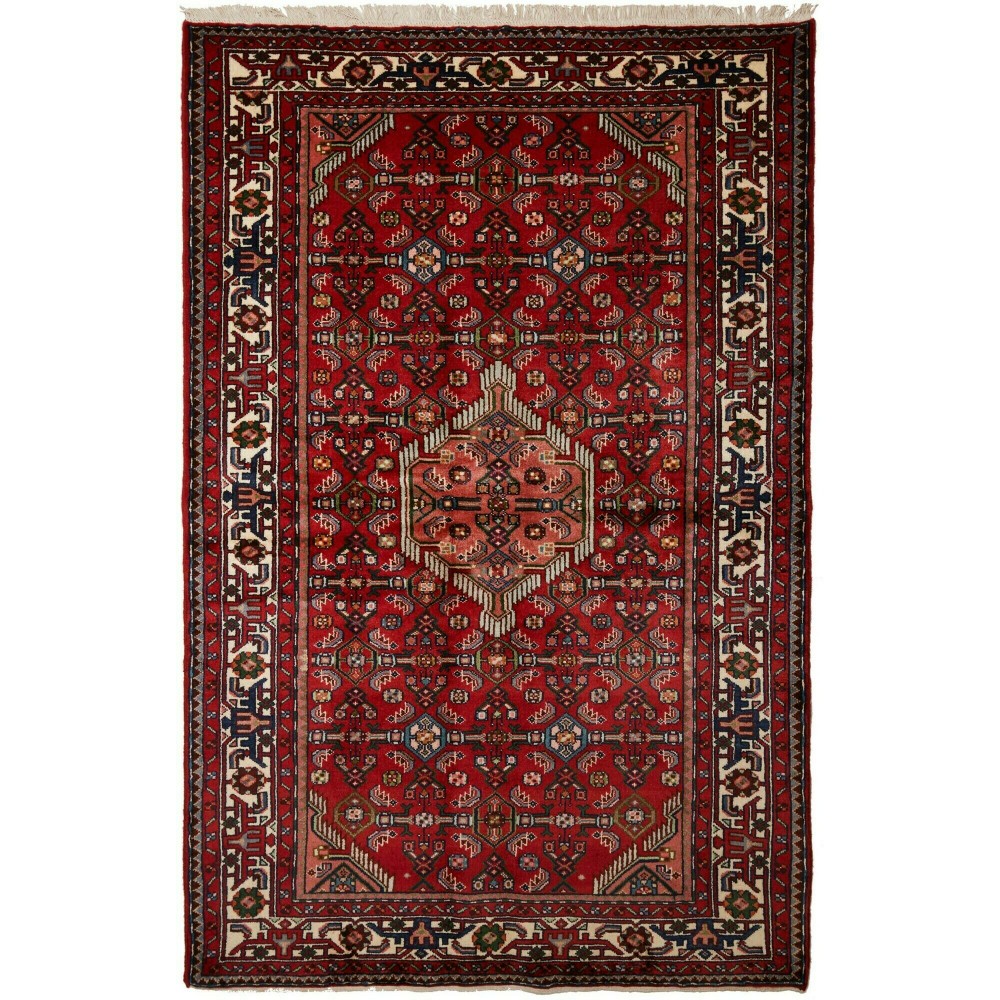 Tappeto Hamadan Persia marrone 136x207 Tappeto Hamadan Persia marrone 136x207